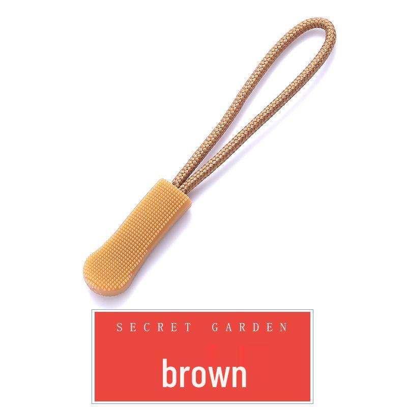 PVC Molded Zipper Pull with Detachable Non-Slip Rope Pendant