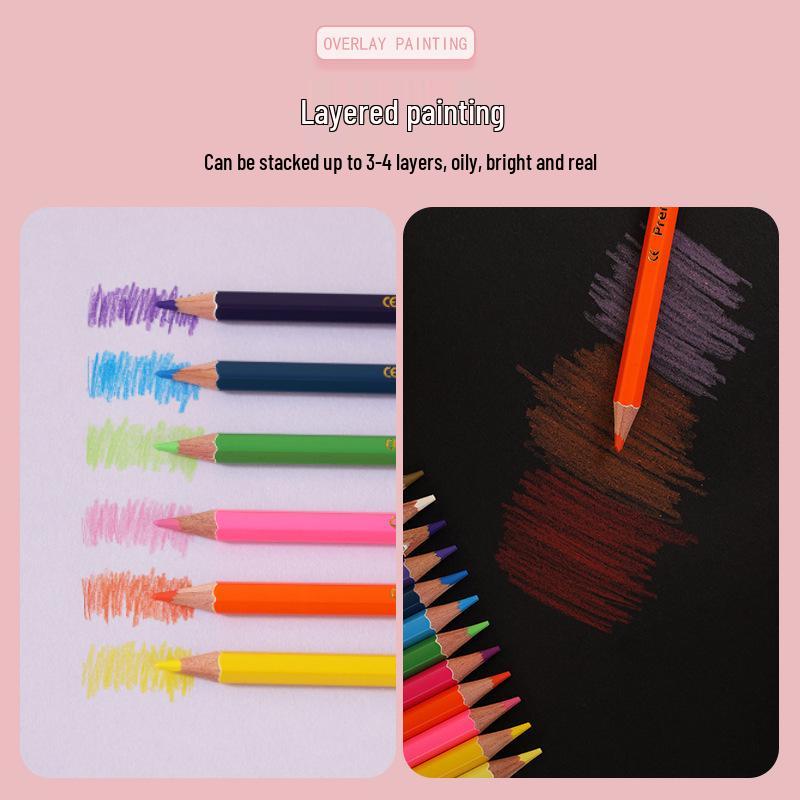 Spot Double-Ended 24-Color Children’s English Version Colored Pencils for Art & Studio Coloring