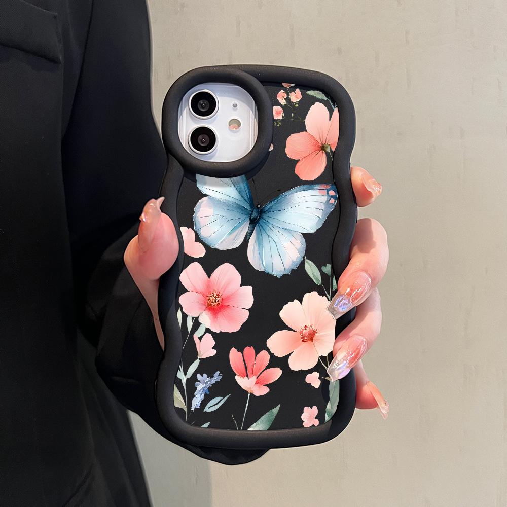 Malovaný vzor Big Wave Edge Měkký silikonový materiál Macaron Pouzdro na telefon Ochranné gumové pouzdro odolné proti nárazům pro OnePlus Vivo Motorola Moto