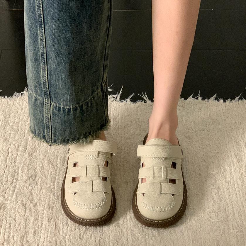 Fashion Shoes Womens Slippers Outdoor Slides Cover Toe Pantofle Platform 2025 Summer Rome House Slippers Platform Shoes Woman 2025 Cover