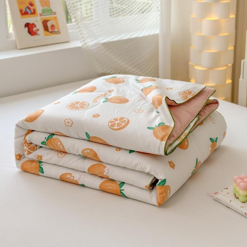 Dog Tulip Bear Rabbit Strawberry Fruit Pattern Printed Air Conditioner Quilt