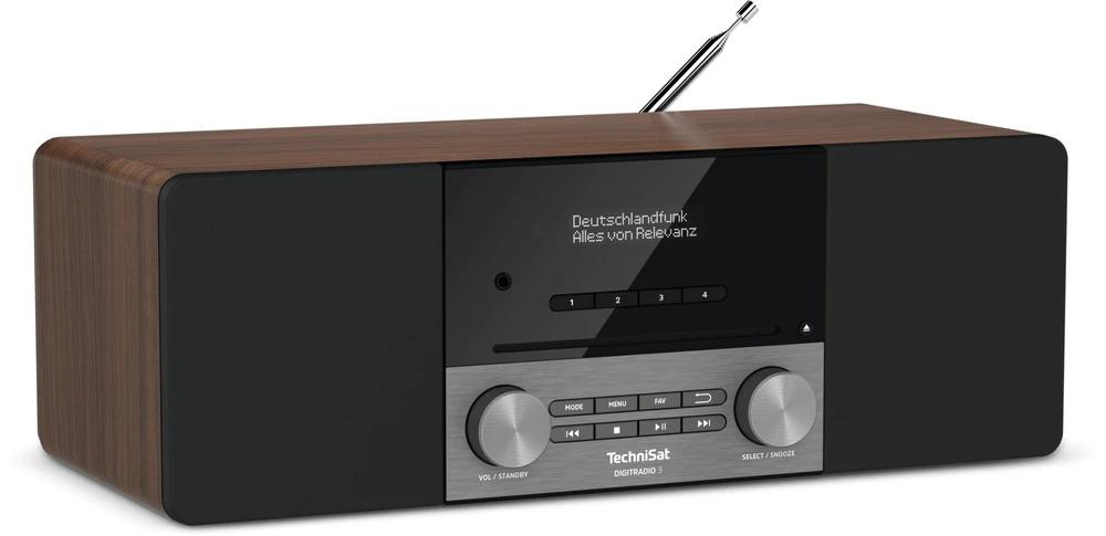 TechniSat DIGITRADIO 3 DAB+ FM CD Bluetooth Walnut Station Radio