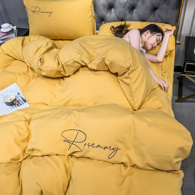 Hochwertiges Reines Baumwoll-Bettwäsche-Set für den Sommer - Exklusives 3-teiliges Set für Studenten, Wohnheime und Babyzimmer
