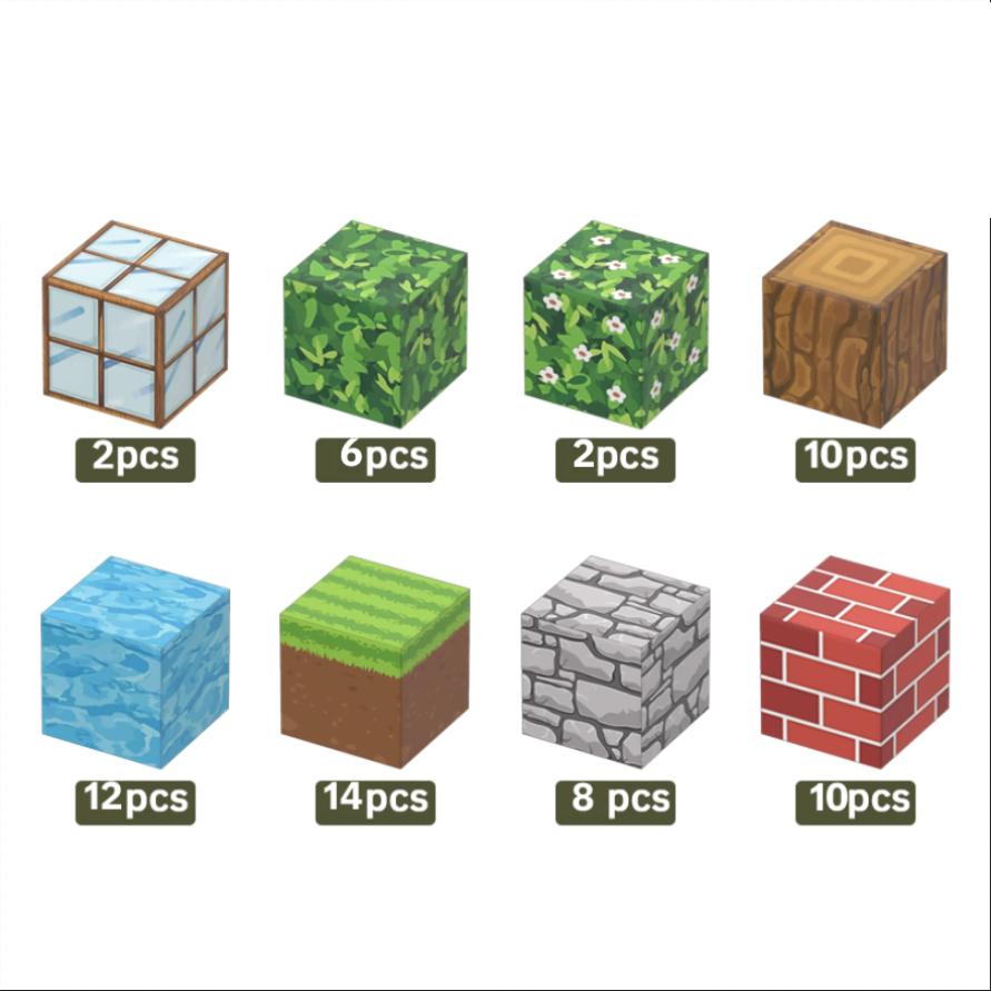 Magnetic Building Blocks Magnet Cube Set For Boy Girl Kid Age 3+ Diy Model Children Toy