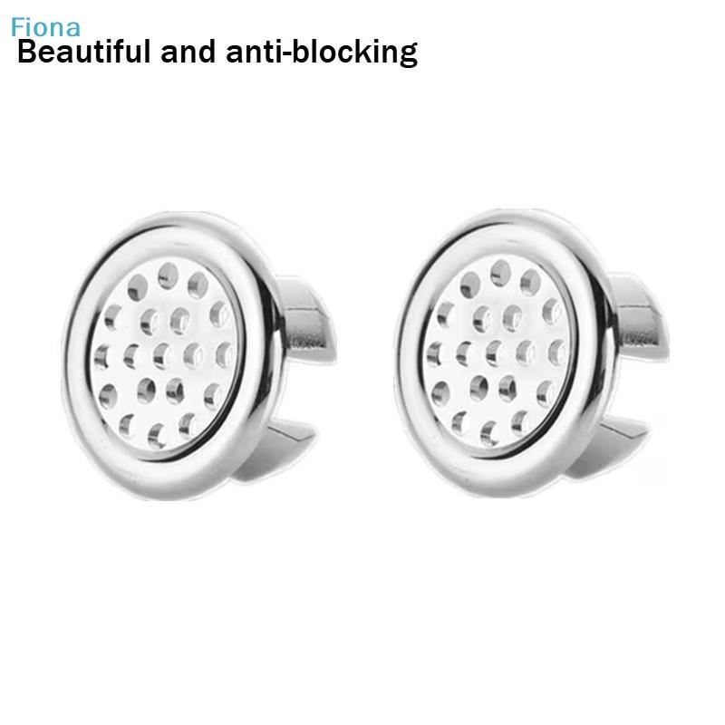 4Pcs Sink Overflow Drain Cover,Stainless Steel Bathroom Kitchen Sink Overflow Hole Cover,Easy Install Sink Overflow Cap