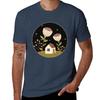 Tiny house among flowers TShirt Durable Work Wear TShirt