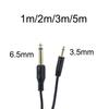 Gold Plated Mono TS 6.35mm To 3.5mm Male Audio Adapter Cable Line TS 3.5 Male To 6.35 Male Audio Cord Wire Adaptor Line 6.35