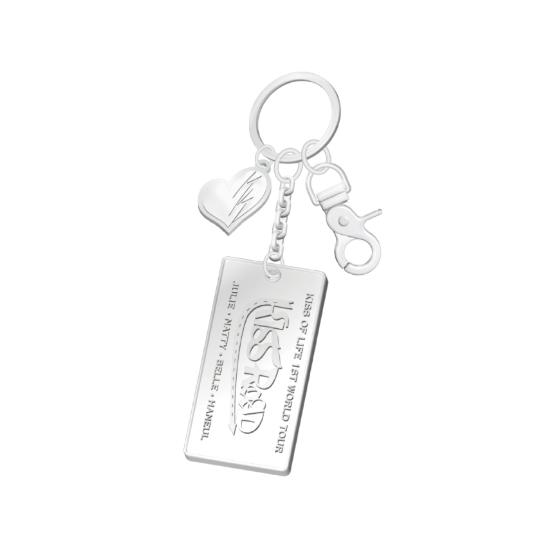 KISS OF LIFE 1st World Tour KISS ROAD Metal Key Ring