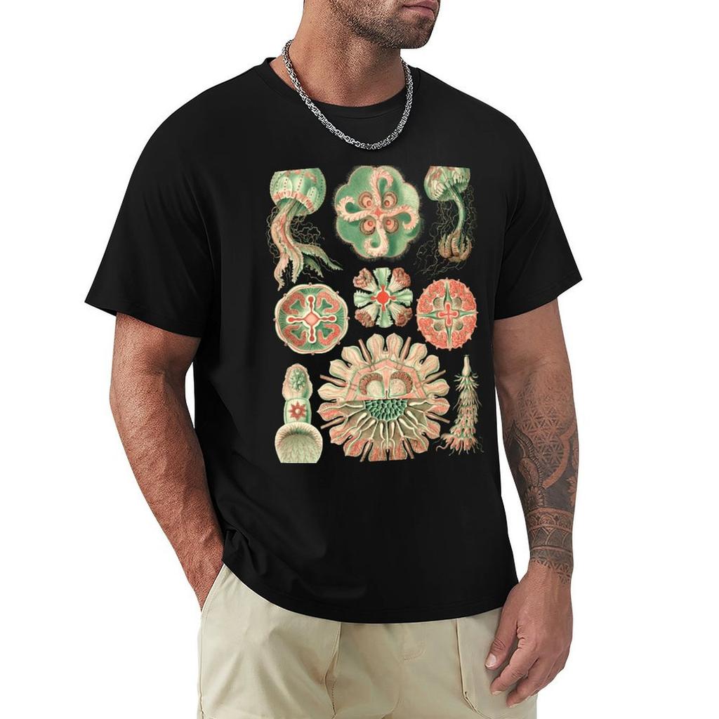 Ernst Haeckel Discomedusae Jellyfish Tshirt Perforunisexce Dry Fit Tshirt
