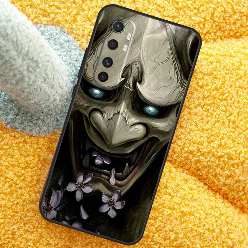 Japanese Oni Hannya Demon Mask Case For Xiaomi 15 Ultra 14 13T 14T 15T 17 Pro Max  Cover For POCO X7 Pro X5 X6 F5 F6 F7 F8
