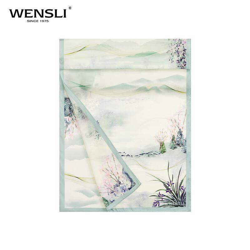 WENSLI Women's Mulberry Silk Chiffon Long Scarf