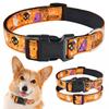 Orange Nylon Halloween Dog Collar Small Medium Large Pet Puppy Collar Adjustable