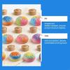 Colorful Gradient Steamed Bun Stress Relief Toy With Steamer For Kids Sensory Development And Creative Role Play Game 24Be