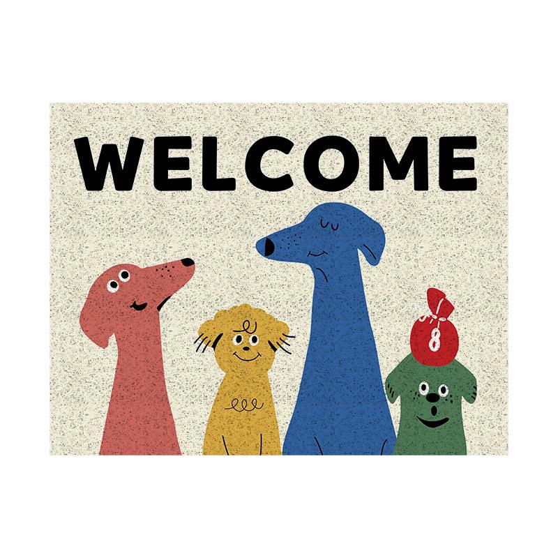 Cartoon Door Mat: Durable, Dust-Removing, Easy-to-Clean Entrance Rug | Wear & Dirt Resistant Mat for Home or Hallway
