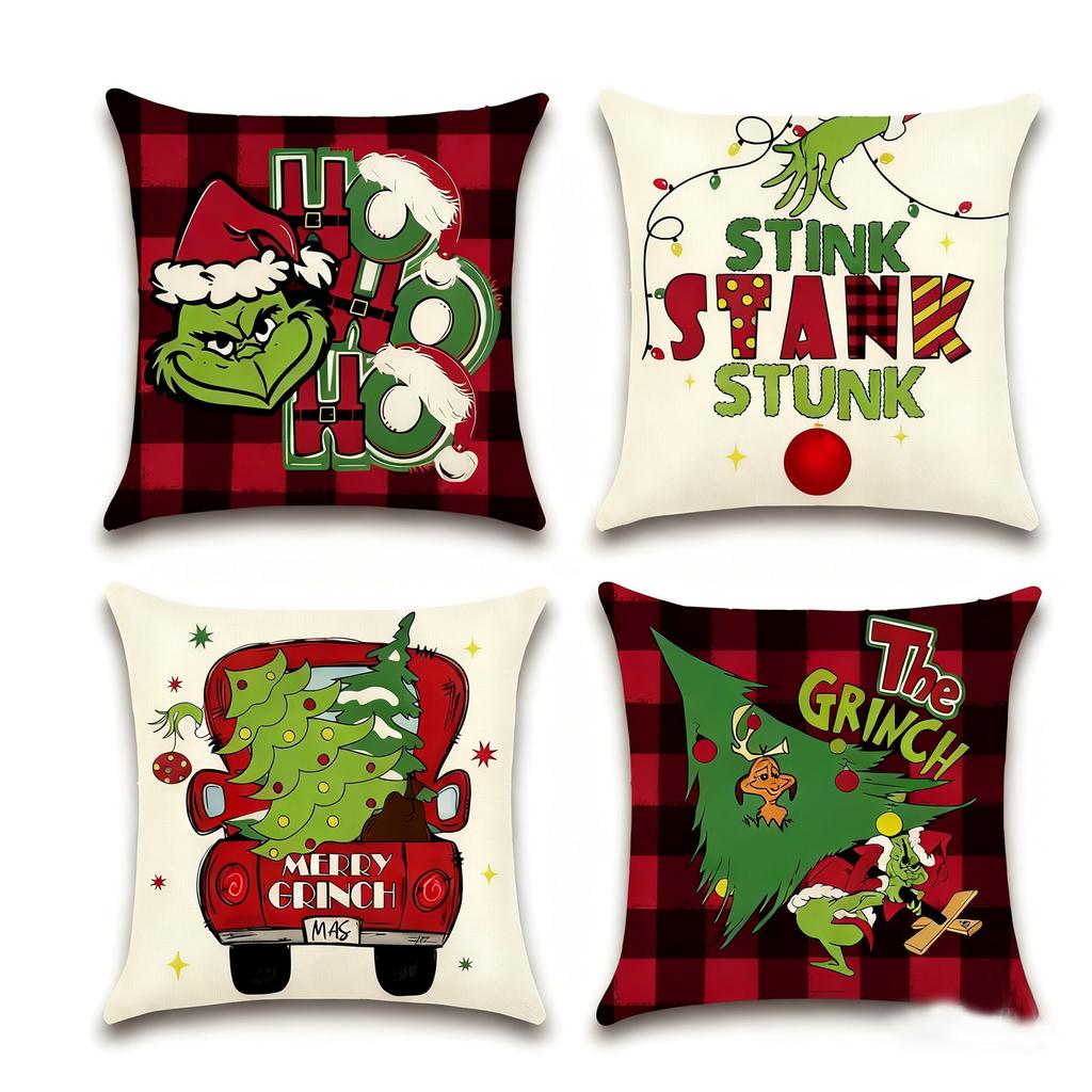 45cm Christmas Four Piece Pillowcase Set  Christmas Decoration Home Decoration 2024 Christmas Decoration