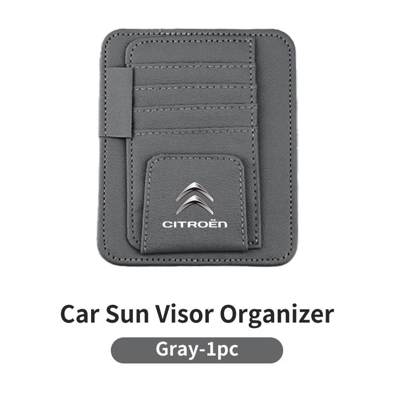 Car Sun Visor Card Holder Multifunctional For Citroen C4 C3 C5 C1 C2 Berlingo Celysee Cactus Picasso Aircross Saxo Grand