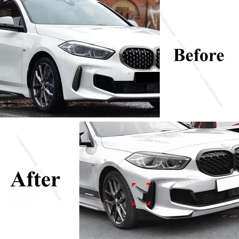 Front Bumper Side Splitter Air Vent Trim Spoiler M Performance Style For Bmw 1 Series F40 120i 120d 128ti M135i -