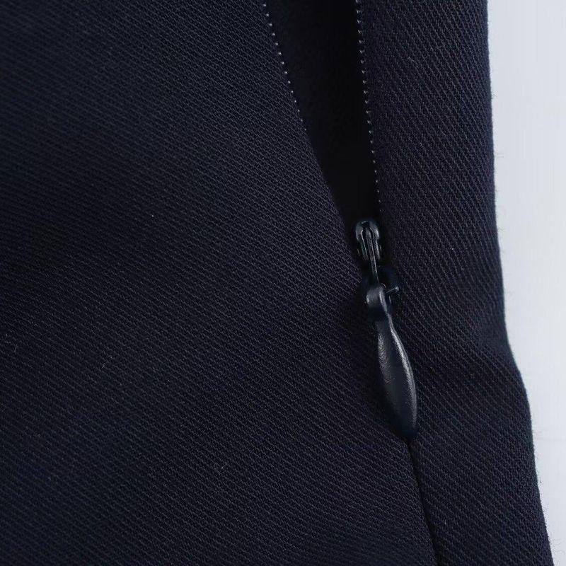 Kaslead New Arrival Women's Clothing Fashion Style Fashion Minimalist Wide Pleated Collar Short Dress 2124550