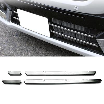 For Suzuki Spacia Custom M K53S Modified Front Bumper Lower Net Decorative Center Plating Car Accessories Glitter X4F1
