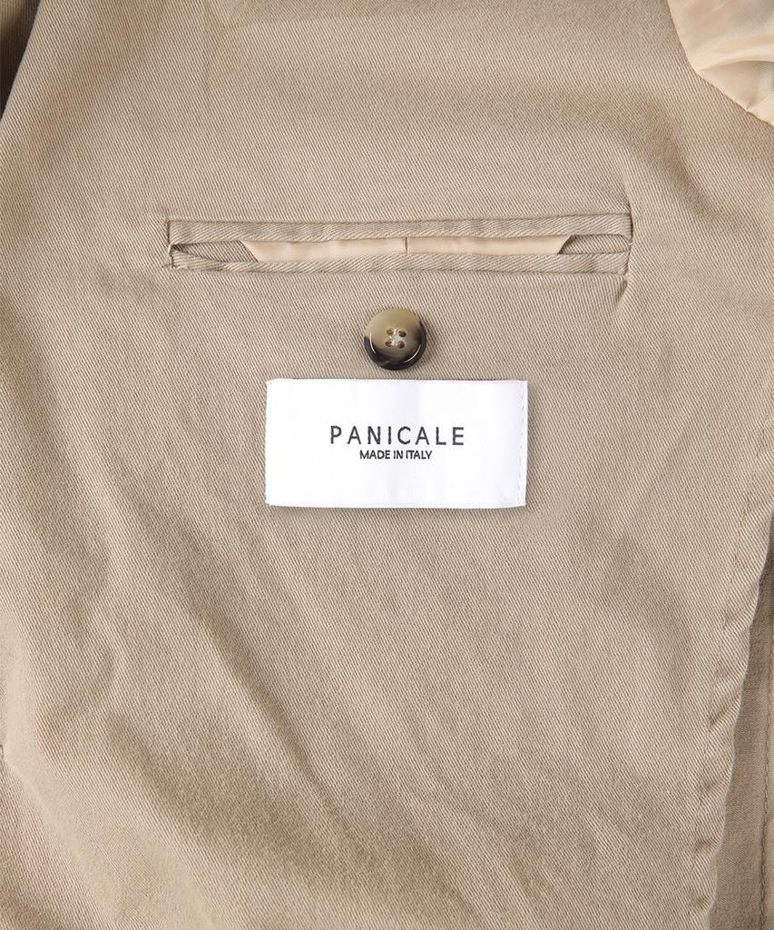 Panicale Beige Garment-Dyed Casual Cotton Jacket