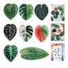 8 Pcs Leaf Shape Refrigerator Magnets Acrylic Plant Fridge Magnets 3D Leaf Decorative Refrigerator Magnet for Whiteboard Locker