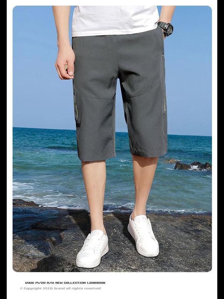 Men's Trendy Casual Spring/Summer Workwear Shorts - Loose Mid-Length Pants