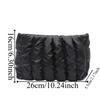 Elegant Puffer Makeup Clutch Purse Space Cotton Toiletry Storage Organizer  Women