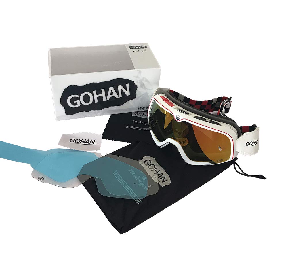 Goggles with Interchangeable Sports Sunglasses for Jet Half Outdoor Impact Wide Field of UV Helmet Portable and Easy To Perfect for Cleaning Winter