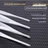 304 Stainless Steel Multifunctional Tweezers: Thickened Straight & Round Head, Bent Tip, Ideal for Aquatic Plants and Succulents.