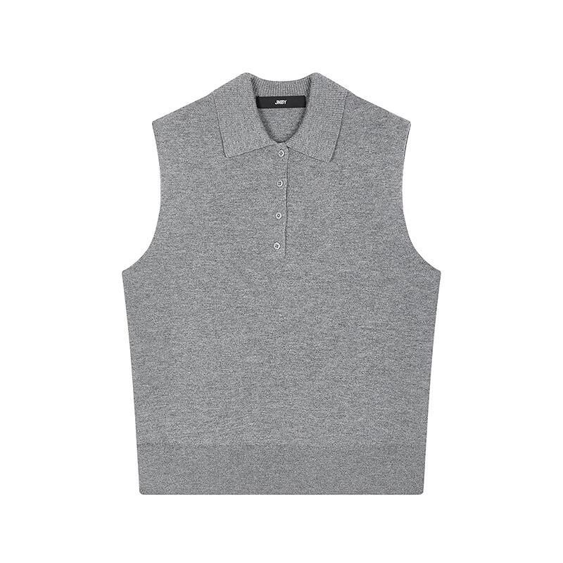 JNBY Women's 2025 Autumn Sleeveless Polo Knit Top