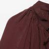 Women's Clothing European and American Style Fashion Temperament Design Sense Lace-up Ruffle Edge Dress