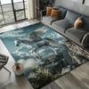 Majestic 3D Print Area Rug – Non-Slip Polyester Floor Mat for Bedroom, Living Room – Durable Home Decor Carpet, Crystal Velvet