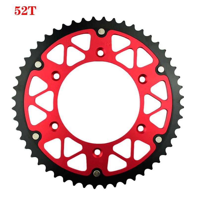 Motorcycle 45T - 52T Rear Sprocket For HONDA CRF450R CR500R XR400R XR250R XR650R CREF450X CRE250R CRE125R CRE F 250 R CRE450R
