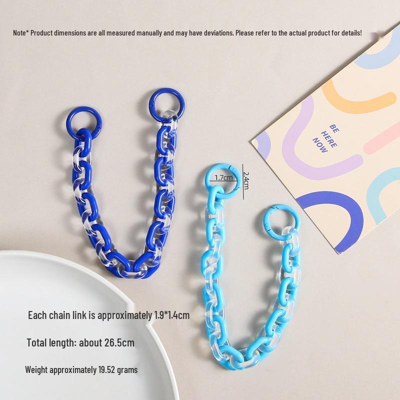 Colorful Chain Link Connector Rings for Jewelry Making and Keychains - Cute DIY Spring Clasp Pendants and Bag Accessories