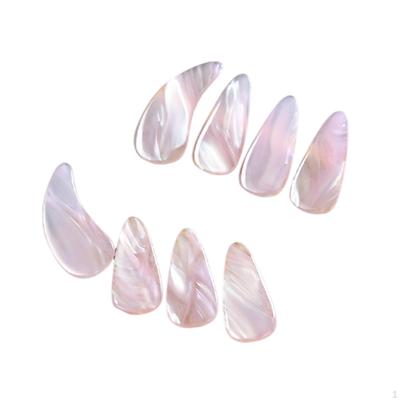 8 Pieces Guzheng Fake Finger Picks Nail for Adults Comfortable Practical Rounded Corner