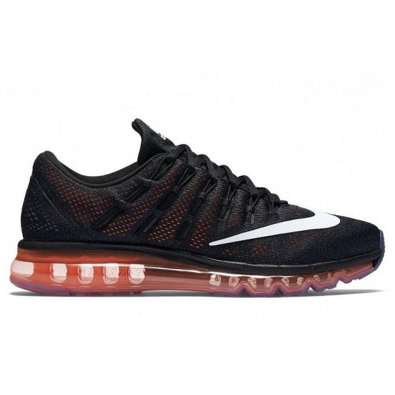 Nike Air Max 2016 Black Total Crimson Sneakers Casual Shoes 806771-008