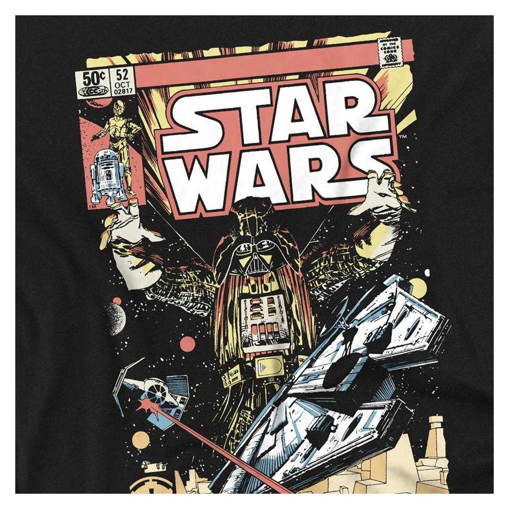 Star Wars Unisex Adult Falcon Darth Vader Comic T-Shirt