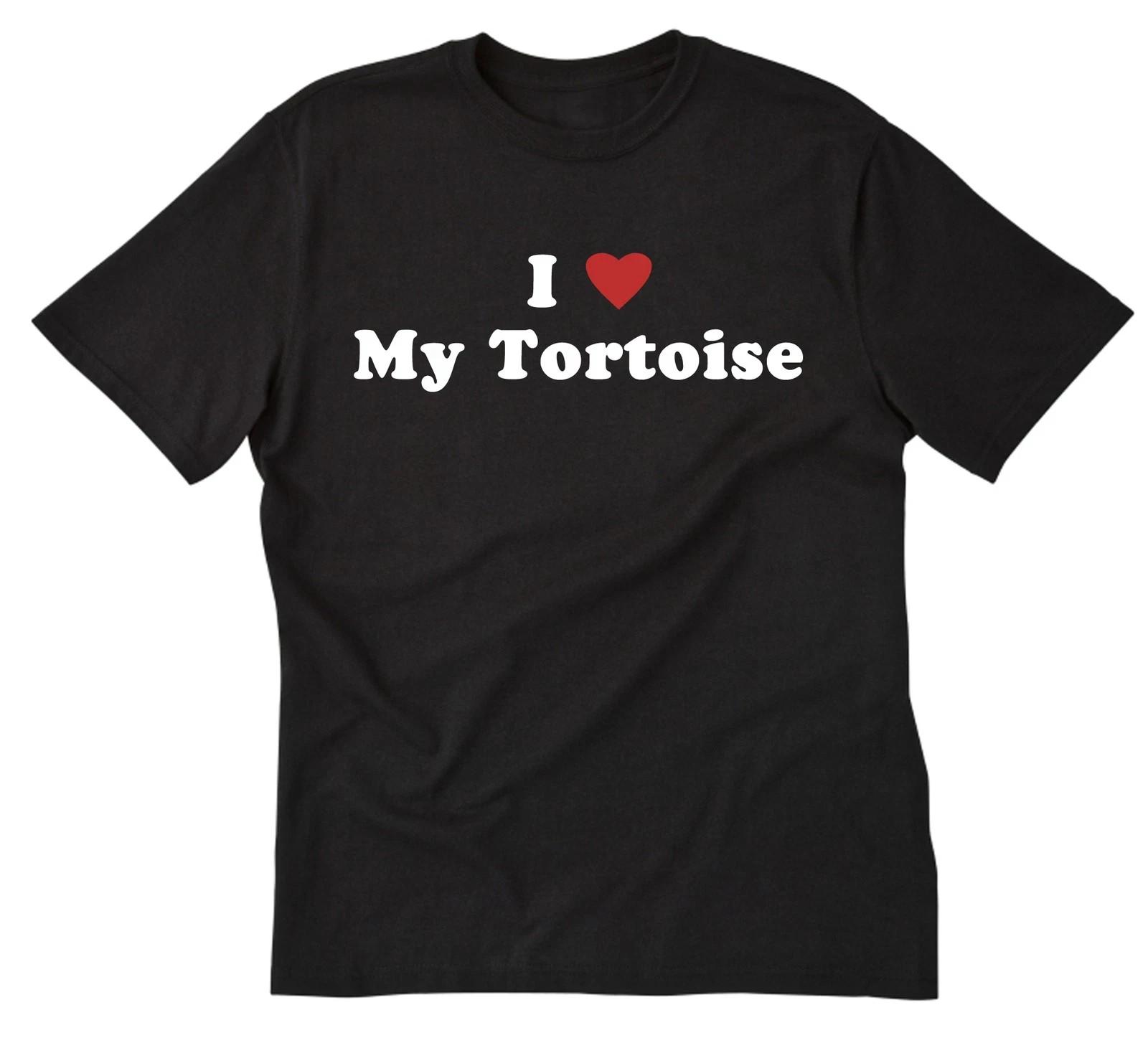 I Love My Tortoise T-shirt I Heart My Tortoise Shirt Short Sleeve Tee Shirt Unisex T-Shirt S