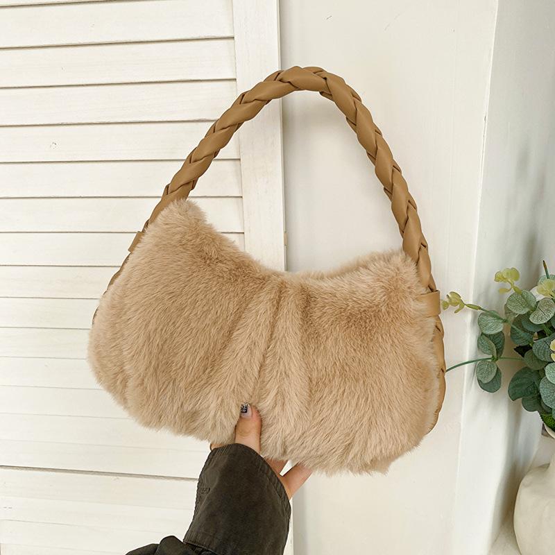 Mao Mao simple and fashionable 2025 autumn and winter new simple casual retro portable shoulder underarm bag women
