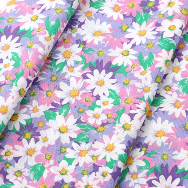 100x150cm French Sweet Floral Fabric Pure Cotton Printed Poplin Fabric Girl Dress Clothing Fabric Handmade DIY Accessories
