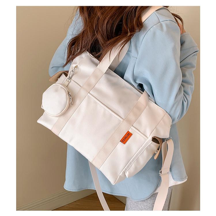 Reisetaschen-Set, leicht, große Kapazität, mit Mini-Geldbörse, wasserdichte Tragetasche für Damen, adrette Studententasche, Nylontasche