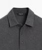 Masimodutti Long Sleeve Textured Pique Polo Shirt