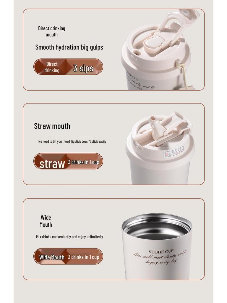 Lily of the Valley High-End Insulated Coffee Travel Mug