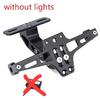 Motorcycle Rear License Plate Mount Holder Turn Signal Lights For Kawasaki Z750 Z800 Honda Yamaha MT07 MT09 MT10 R1 Accessores