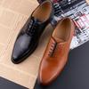 Fashion High Quality Handmade Oxford Casual Business Work Shoes Formal Men Shoes Fashion Dress Genuine Leather Lace Up Comfortable Shoe