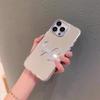 Mirror Phone Case for Apple 17 Promax Rhinestone Love Bow for IPhone 14 Cosmetic Mirror 13