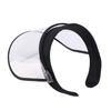 Empty Plastic Protective Cap Lightweight Uv Sun Shield Hat with Clear Face Cover for Biking Motorcycling Hiking Walking and
