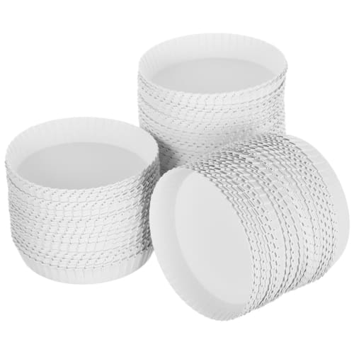 

OUNONA 200 Pieces Paper Cup Lids, Coffee Paper Cup Lids, Cafe Cup Covers, Cup Tops, Disposable Cup Lids, Hot Cup Caps, Milk Tea Seal Lids, Espresso Cu