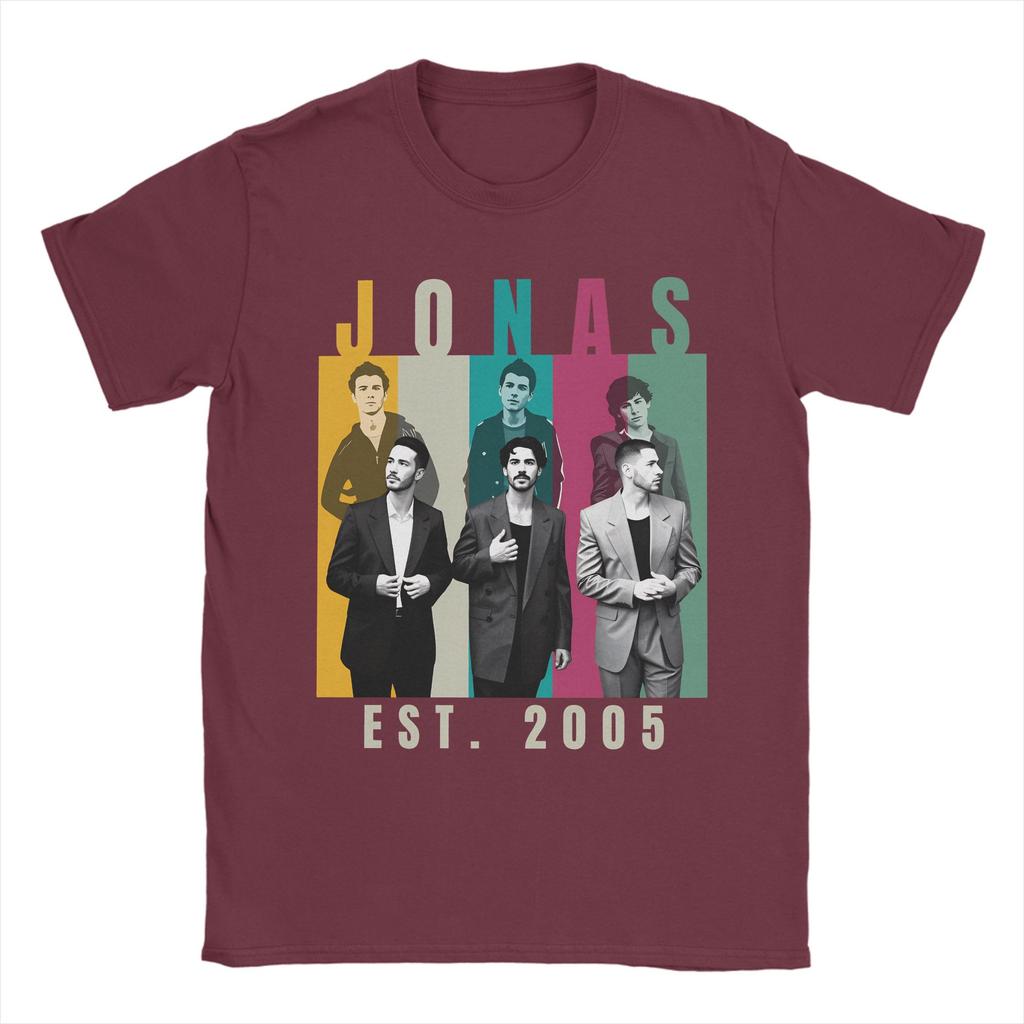 Jonas Brothers Tour T-Shirt Sommer Harajuku T-Shirts Reine Baumwolle Rundhals Große Größen 5XL Oberteile Kurzarm Ästhetisches T-Shirt