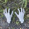 1pc Halloween Decoration Realistic Life Size Skeleton Hands Plastic Fake Human Hand Bone